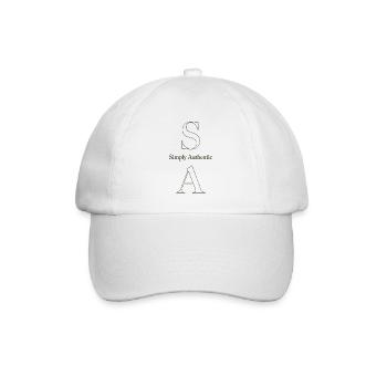 Simply Authentic Statement Spruch - Baseballkappe - Weiß/Weiß - Vorne