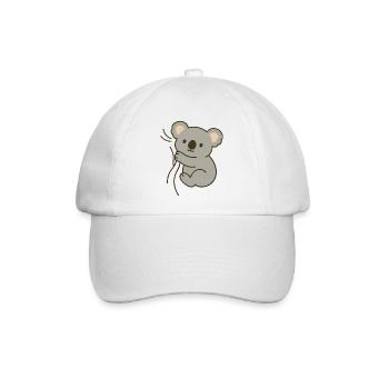 Kuschel-Koala - Baseballkappe - Weiß/Weiß - Vorne