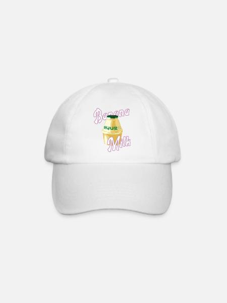 Koreanische Bananenmilch - Baseballkappe - Weiß/Weiß