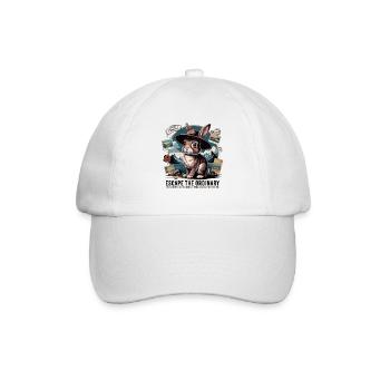 Postkarten - Hase auf Reisen - Baseballkappe - Weiß/Weiß - Vorne