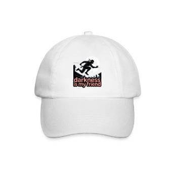 NINJA, DIE DUNKELHEIT IST MEIN FREUND - Baseballkappe - Weiß/Weiß - Vorne