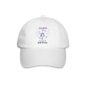 Nachwuchs Verkünden Ich Werde Große Schwester 2027 - Baseballkappe - Weiß/Weiß - Vorne