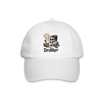 DER BETRUNKENE - Baseballkappe - Weiß/Weiß - Vorne