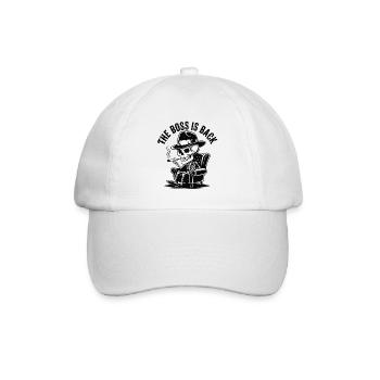 DER SCHÄDEL IST ZURÜCK - Baseballkappe - Weiß/Weiß - Vorne