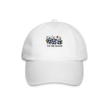 Halloween Gespenster Kürbis Design - Baseballkappe - Weiß/Weiß - Vorne