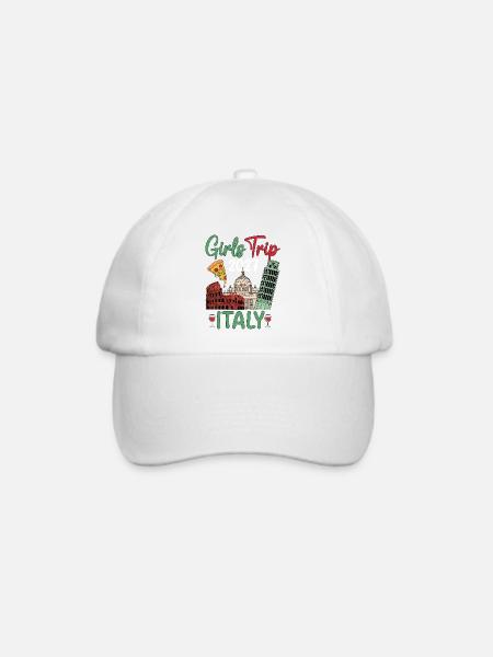 Italy Girls Trip 2027 - Baseballkappe - Weiß/Weiß