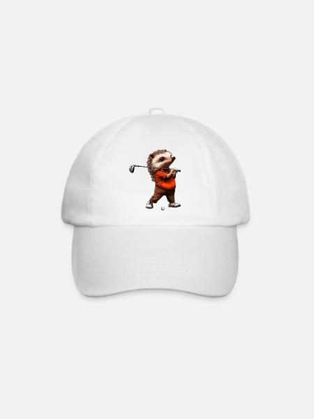Golf Igel - Baseballkappe - Weiß/Weiß