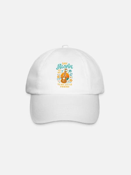Sag Aloha zu meinem kleinen Freund - Baseballkappe - Weiß/Weiß