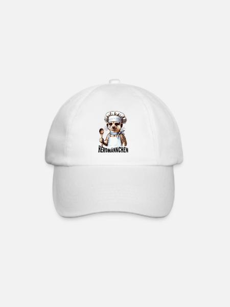 Herdmännchen Erdmännchen Koch Geschenk Lustig - Baseballkappe - Weiß/Weiß