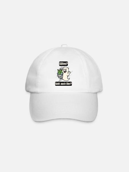 Süßer Geist mit Bier - Baseballkappe - Weiß/Weiß