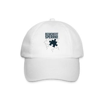 Gesichert Sperrig – Urban Puzzle Statement - Baseballkappe - Weiß/Weiß - Vorne
