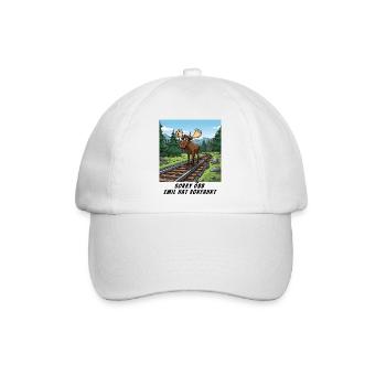 Sorry Bahn - Emil hat hier Vorfahrt - Baseballkappe - Weiß/Weiß - Vorne