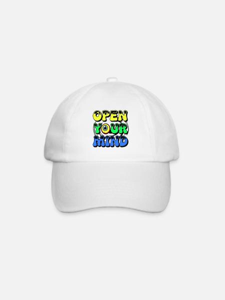 Lebendiges Augen-Design - Baseballkappe - Weiß/Weiß