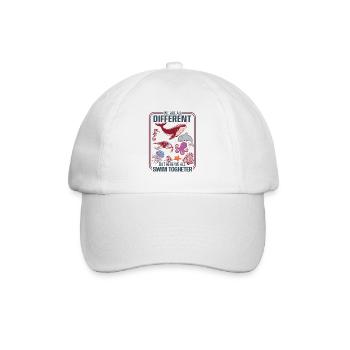 Unterwasser-Diversitäts-Einheitsdesign - Baseballkappe - Weiß/Weiß - Vorne