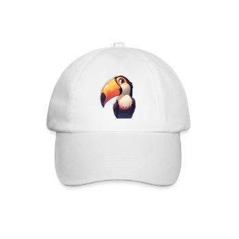 Tukane Tukan - Baseballkappe - Weiß/Weiß - Vorne