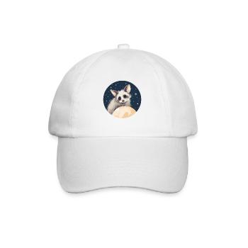 Oppossum Sternenhimmel - Baseballkappe - Weiß/Weiß - Vorne
