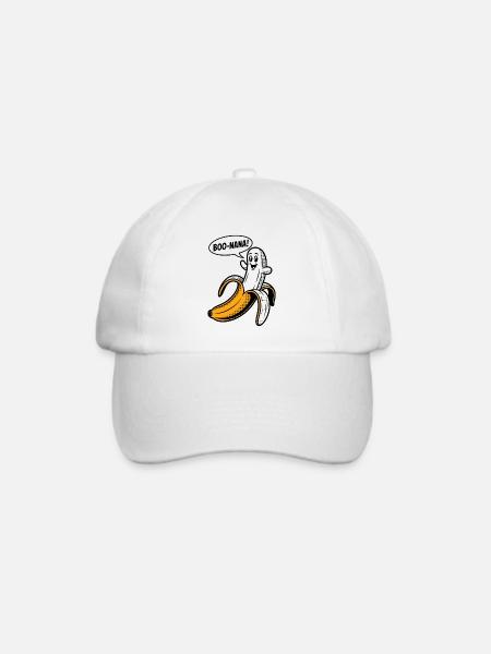 Boonana Halloween Banane - Baseballkappe - Weiß/Weiß