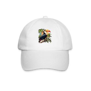Tukane Tukan - Baseballkappe - Weiß/Weiß - Vorne