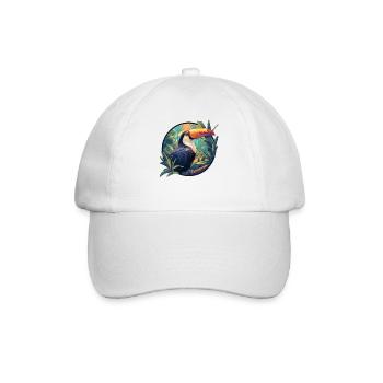 Tukane Tukan - Baseballkappe - Weiß/Weiß - Vorne