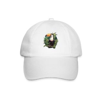 Tukane Tukan - Baseballkappe - Weiß/Weiß - Vorne