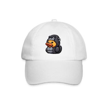 Gorilla Ente Cartoon Fusion - Baseballkappe - Weiß/Weiß - Vorne