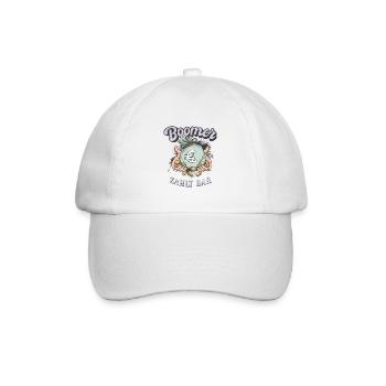 Boomer zahlt bar – Lustiges Bargeld Motiv - Baseballkappe - Weiß/Weiß - Vorne