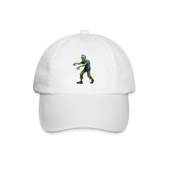 Gaunt Aquarell Zombie - Halloween - Baseballkappe - Weiß/Weiß - Vorne