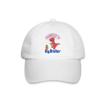 Befördert zu Big Brother Dinosaurs - Baseballkappe - Weiß/Weiß - Vorne
