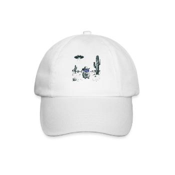 Wüsten Capybara  - Baseballkappe - Weiß/Weiß - Vorne