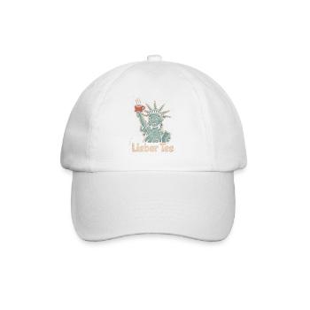 Lieber Tee Liberty Design - Baseballkappe - Weiß/Weiß - Vorne