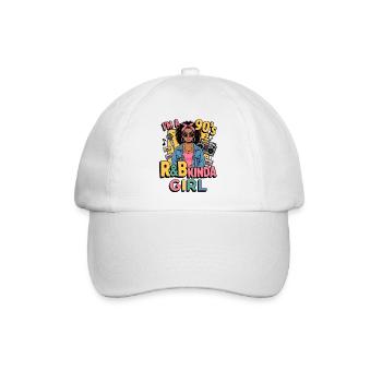 90er R&B Girl Stil - Baseballkappe - Weiß/Weiß - Vorne