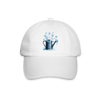 Eisblau Gießkanne - Baseballkappe - Weiß/Weiß - Vorne