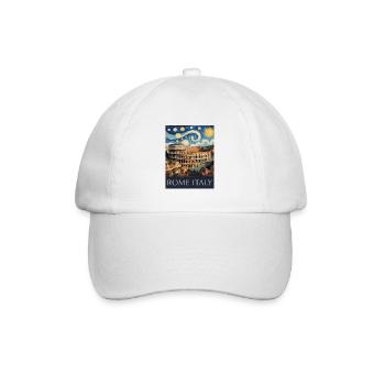 Rom - Baseballkappe - Weiß/Weiß - Vorne