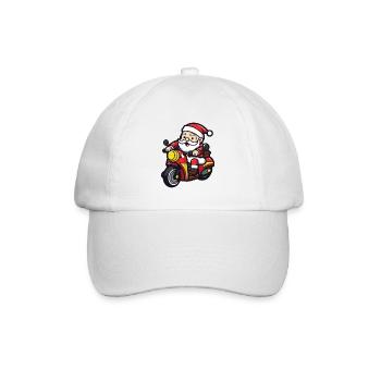 Weihnachtsmann Santa Fahrzeug - Baseballkappe - Weiß/Weiß - Vorne