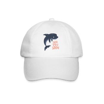 Nautic Design Dolphin Sea Bis bald - Baseballkappe - Weiß/Weiß - Vorne