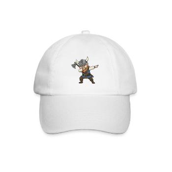 Wikinger Dab - Baseballkappe - Weiß/Weiß - Vorne