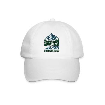 Alpen Überquerung 2026 - Wandern - Baseballkappe - Weiß/Weiß - Vorne