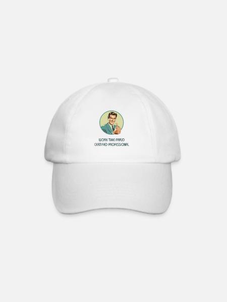 Work Time Fraud – Certified Professional - Baseballkappe - Weiß/Weiß