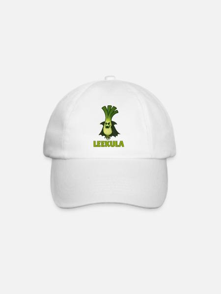Lustige Gemüse Monster – Halloween Spaß - Baseballkappe - Weiß/Weiß