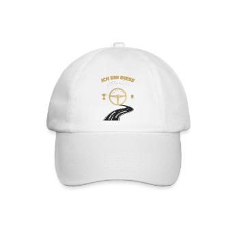 Ich bin diese legendäre Fahrerin - Baseballkappe - Weiß/Weiß - Vorne