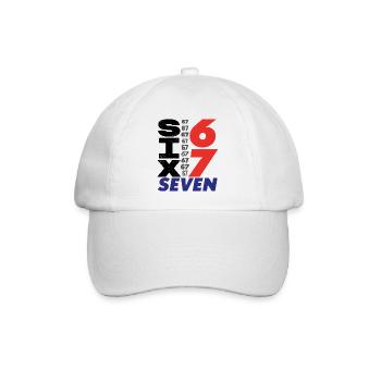 Sechs Sieben, 67 - Baseballkappe - Weiß/Weiß - Vorne