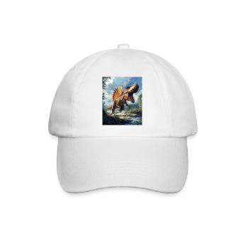 Spinosaurus - Baseballkappe - Weiß/Weiß - Vorne