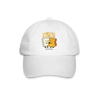 Snuggle & Snooze: Cozy Nights Await - Baseballkappe - Weiß/Weiß - Vorne
