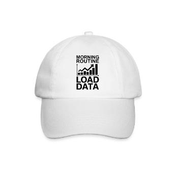 Datenanalyst Spruch Lustiges Datenanalyst Geschenk - Baseballkappe - Weiß/Weiß - Vorne