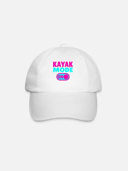 Kayak Mode ON - Baseballkappe - Weiß/Weiß
