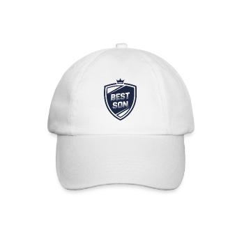 Best Son Shield - Baseballkappe - Weiß/Weiß - Vorne