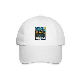 Columbus Ohio - Baseballkappe - Weiß/Weiß - Vorne