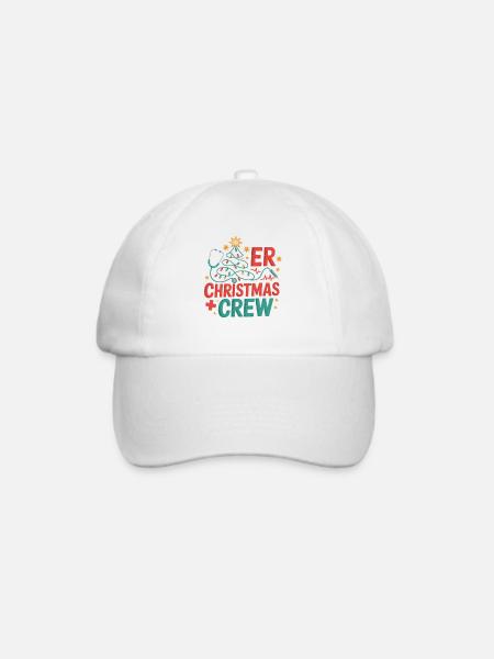 ER Weihnachts Crew - Baseballkappe - Weiß/Weiß
