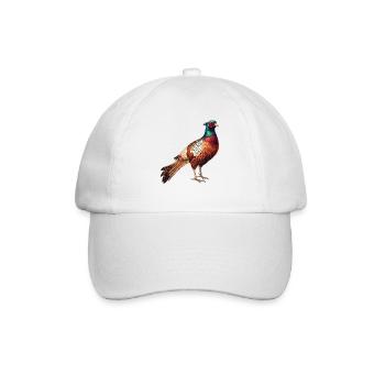 Fasane Fasan - Baseballkappe - Weiß/Weiß - Vorne