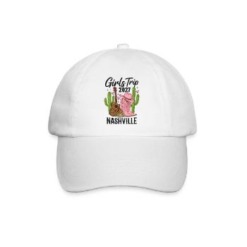 Girls Trip Nashville 2027 - Baseballkappe - Weiß/Weiß - Vorne